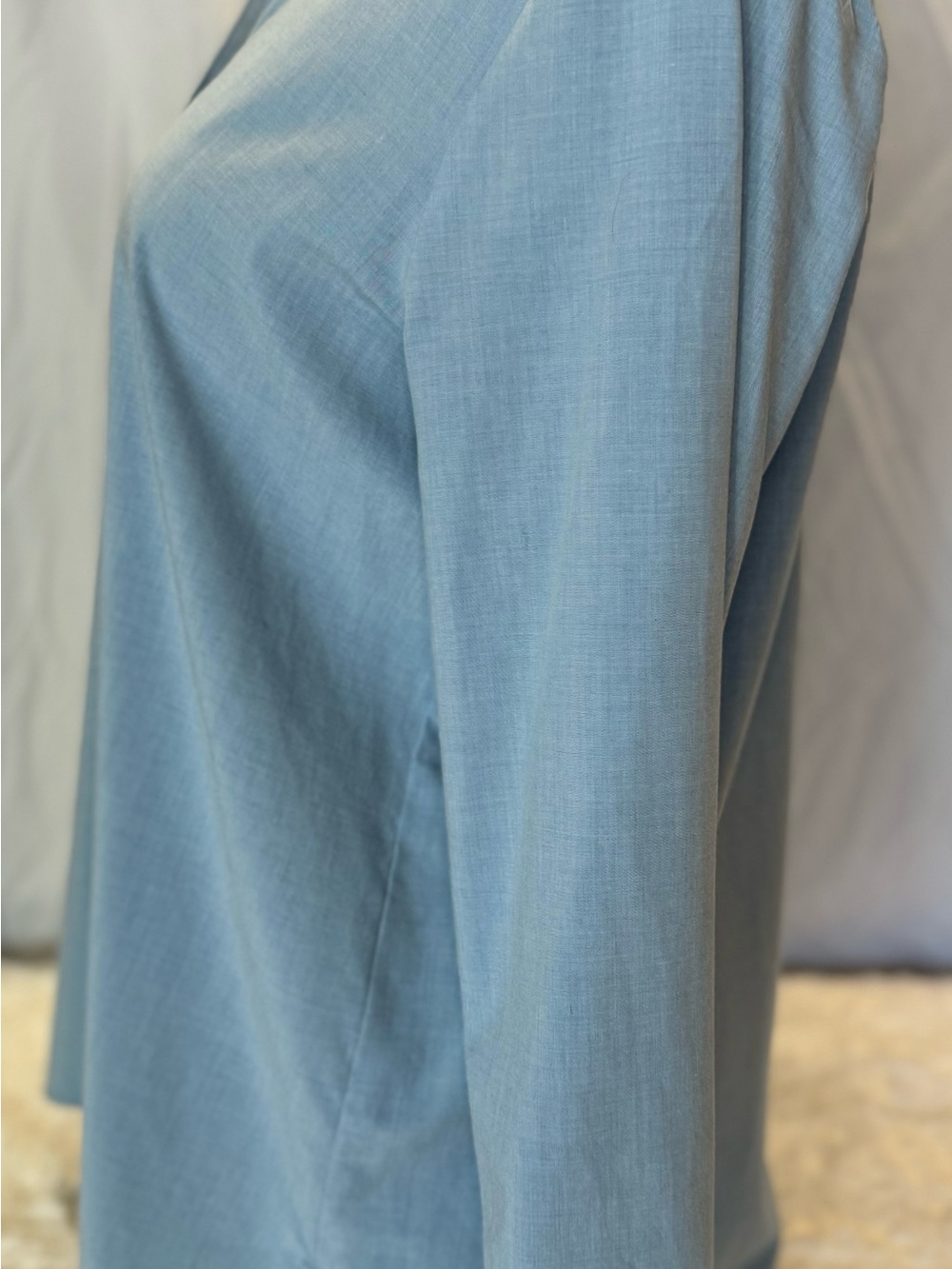J.Jill Blue Button-Up Rayon Blend Shirt in Size Large, NWOT - Picture 8 of 13